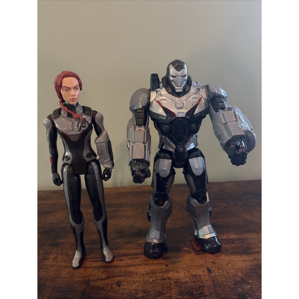 Marvel Avengers Endgame Titan 2018 12"Action Figure War Machine Black Widow